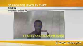 Police search for thief who stole $13,000 worth of jewelry