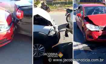 Jacobina: Motorista com sinais de embriaguez é detido após causar acidente com 5 veículos - Jacobina Notícias