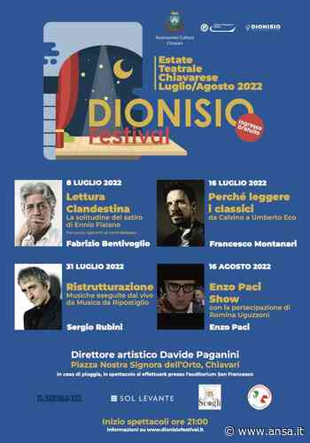 Teatro: Bentivoglio, Montanari, Rubini, Paci a Dionisio Festival - Liguria - Agenzia ANSA
