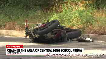 Police respond to crash in the area of Central High in Springfield Friday - Western Massachusetts News