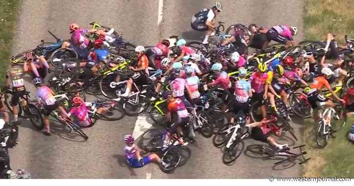 Watch: Dozens of Riders Downed in Mass Crash at All-Female Tour de France