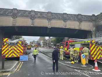 Eight fire crews tackle blaze above shop in Yorkshire Street, Burnley