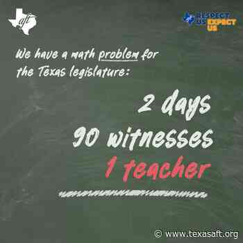 Texas AFT :Marathon Meetings of the House Public Education Committee - Texas AFT