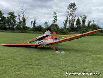 Pilot escapes injury in small aircraft crash near south Ottawa