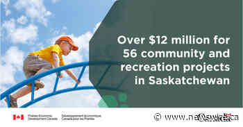 Saskatchewan recreation and community spaces receive federal funding for residents and visitors to gather and enjoy Français - Canada NewsWire