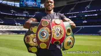 Anthony Joshua threatens to ‘dash’ the heavyweight belts if he wins Oleksandr Usyk rematch in bid to dem... - The US Sun