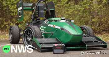 Studenten KU Leuven en Thomas More bouwen volledig zelfrijdende elektrische racewagen - VRT NWS