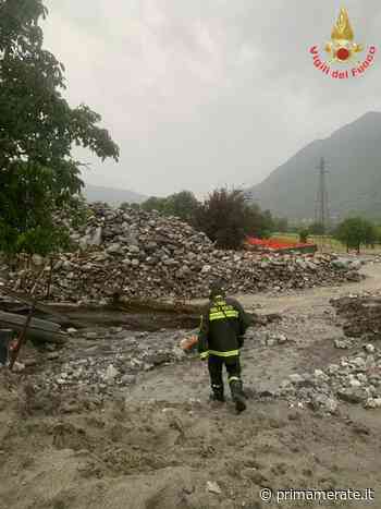 Vigili del fuoco lecchesi in aiuto dei paesi bresciani alluvionati - Prima Merate