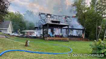 Fire burns down cottage in Port Severn