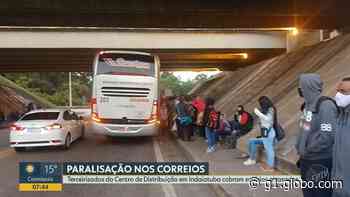 Trabalhadores terceirizados dos Correios fazem paralisação em Indaiatuba após atraso no pagamento de salários - Globo.com