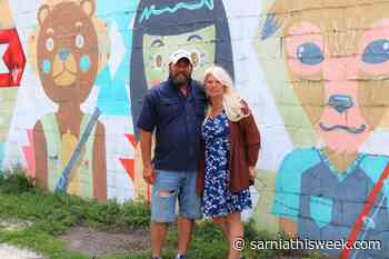 Defaced mural fixed by considerate Mitton Village neighbours - Sarnia and Lambton County This Week