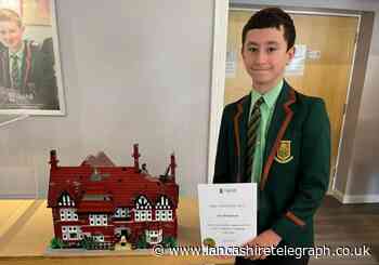 Pupil creates model of Oakhill School with 7,000 Lego bricks