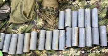 Autoridades incautaron minas antipersona y otros elementos de guerra en el Caquetá - Caracol Radio