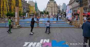 De Brouckère- en Muntplein vormen decor voor 3x3 basketbal en beachvolley - Het Laatste Nieuws