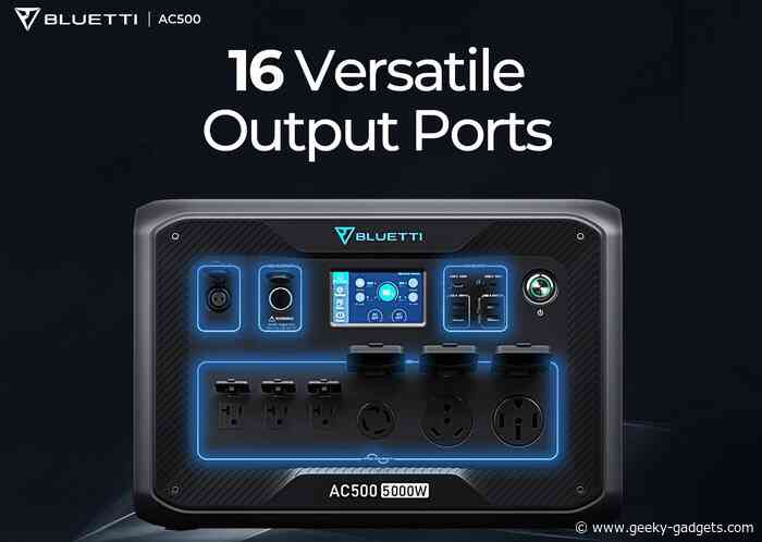 BLUETTI AC500 5,000w modular solar power station