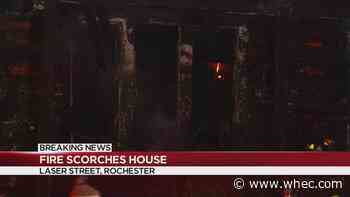 Fire scorches Laser Street house