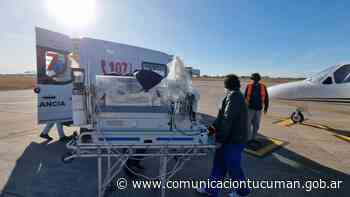 Un bebé de 10 días fue derivado a Buenos Aires en el avión sanitario - Comunicación Tucumán