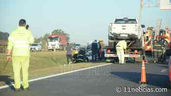 Accidente en la Autopista Rosario Buenos Aires, a la altura de General Lagos | 11NOTICIAS.COM - 11NOTICIAS