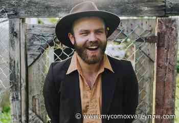 Dennis Bouwman taking the stage at the Simms Park - My Comox Valley Now