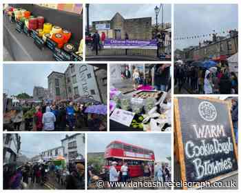Rain refuses to dampen spirits at hundreds turn out for Clitheroe Food Festival