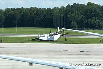 Co-pilot falls from plane making emergency landing; incident under investigation