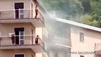 Incendio al sesto piano di un condominio, Vigili del Fuoco e soccorsi sul posto - LeccoToday