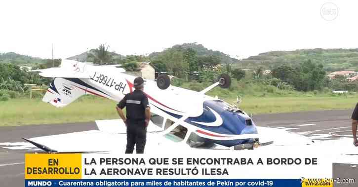 Aeronave sufre accidente en pista del aeródromo de Calzada Larga, informa Aeronáutica Civil - Nacionales | TVN Panamá - TVN Noticias