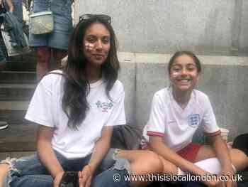 South east Londoners arrive at Wembley to watch women's Euros final