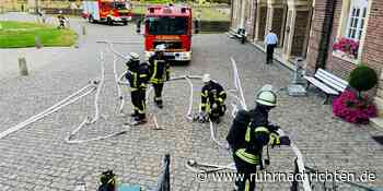 Einsatz am Schloss Nordkirchen: Feuerwehr übte für den Ernstfall - Ruhr Nachrichten