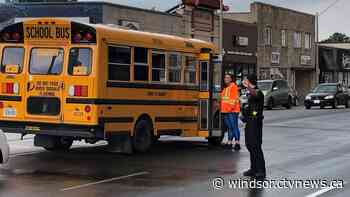 School bus crash reported on Tecumseh Road - CTV News Windsor