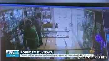 Ladrões assaltam relojoaria e fazem até criança refém em Ituverava, SP; vídeo - Globo.com