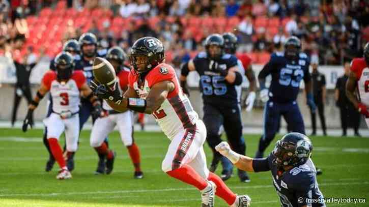 Redblacks record first win by upsetting Argonauts 23-13