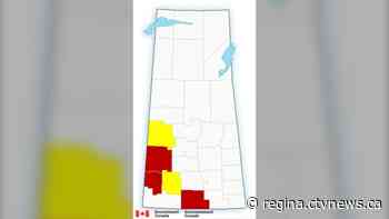 Environment Canada issues tornado warning for area near Kindersley, Sask.