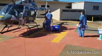 Helicóptero do BPMOA faz transporte de órgãos de Arapongas a Londrina - Tarobá News