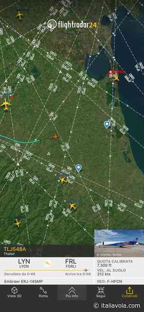 Thalair vola charter su Rimini. Ma Flightradar scrive Forli. Come i bugs confondono chi guarda il sito - Italiavola & Travel –