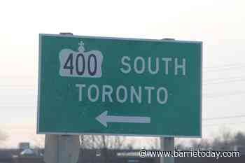 Diesel spill on Hwy. 400 forces lane closures through Barrie - BarrieToday
