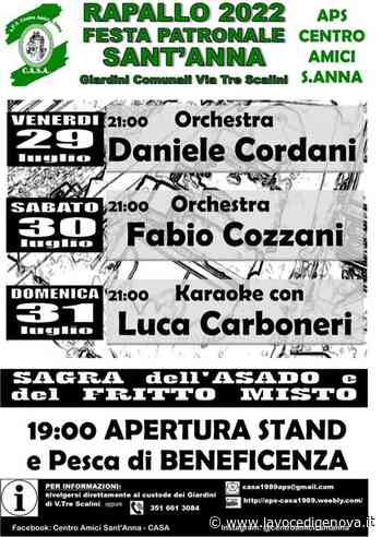 Rapallo, tutto pronto per la sagra dell'asado e del fritto misto di pesce - LaVoceDiGenova.it