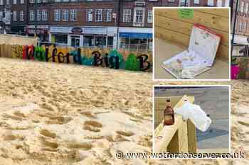 Parent's concern over rubbish dumped at Big Beach in Watford