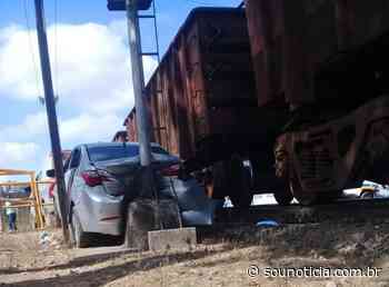 Veículo é atingido por trem em Conselheiro Lafaiete - Sou Notícia