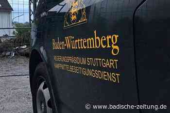 Frau entdeckt brennende Phosphorgranate in der Schutter bei Lahr-Kuhbach - Lahr - Badische Zeitung - badische-zeitung.de