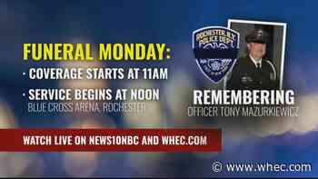 Schedule for the funeral of Officer Mazurkiewicz