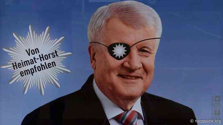 Satire: Ermittlungen wegen Seehofer-Plakat eingestellt