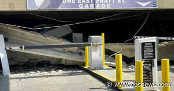 No one hurt in Baltimore parking garage collapse, but the driver who entered moments before is shocked - CBS Baltimore