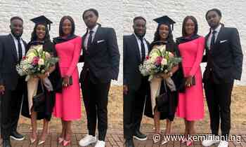 "Thanks for making us proud" JJ Okocha and wife beam with joy as daughter bags degree - Kemi Filani News