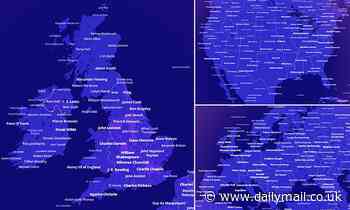 Who's the most notable person from YOUR hometown? Interactive map reveals most significant people