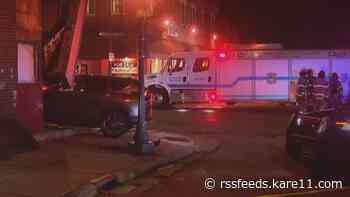 Cars careen into buildings in St. Paul