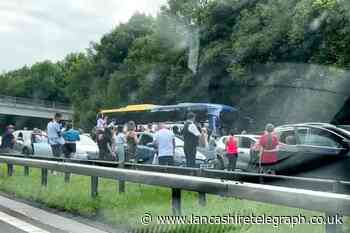 WATCH: Band serenades motorists stuck on M6 near Preston