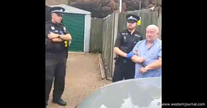 Video Captures Cops Arresting Man for Social Media Post That Caused 'Anxiety' for Someone Else