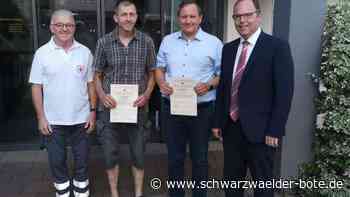 Gemeinderat Egenhausen: Holder ehrt vier Blutspender