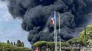 Incendio negli studi cinematografici di Cinecittà